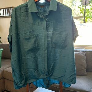 City Chic Tie front Blouse